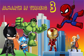 super heros theme